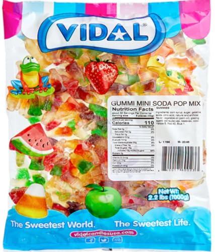 Vidal Mini Soda Pop Mix Gummi Candy 1kg von Vidal