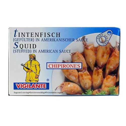 Tintenfisch gefüllt in amerikanischer Soße / Calamar relleno salsa americana - 72gr von Vigilante