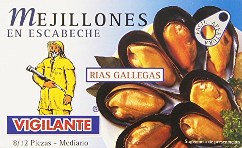 Vigilante 'Pfahlmuscheln In Marinade'- Mejillones En Escabeche, 115 g von Vigilante