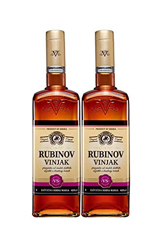 Weinbrand Vinjak (2x Vinjak (Vignac) Rubin VS Weinbrand 1 l) von Vignac