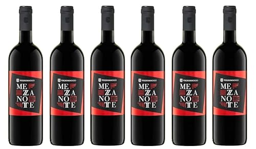 6x 0,75l - 2014er - Vignamaggio - Mezzanotte - Rosso - Toscana I.G.P. - Italien - Rotwein trocken von Vignamaggio