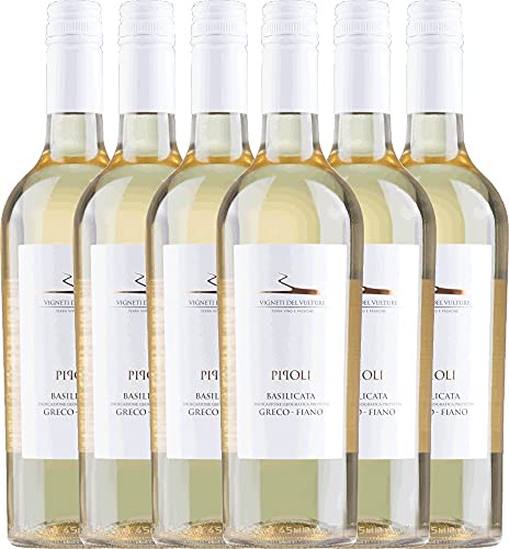 Pipoli Greco Fiano IGT Vigneti del Vulture Weißwein 6 x 0,75l VINELLO - 6 x Weinpaket inkl. kostenlosem VINELLO.weinausgießer von Vigneti Del Vulture