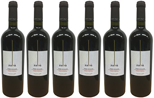 Zabù Nero D’Avola Terre Siciliane IGT (6 X 0,75L) - trocken 13% Vol. von Vigneti Zabù