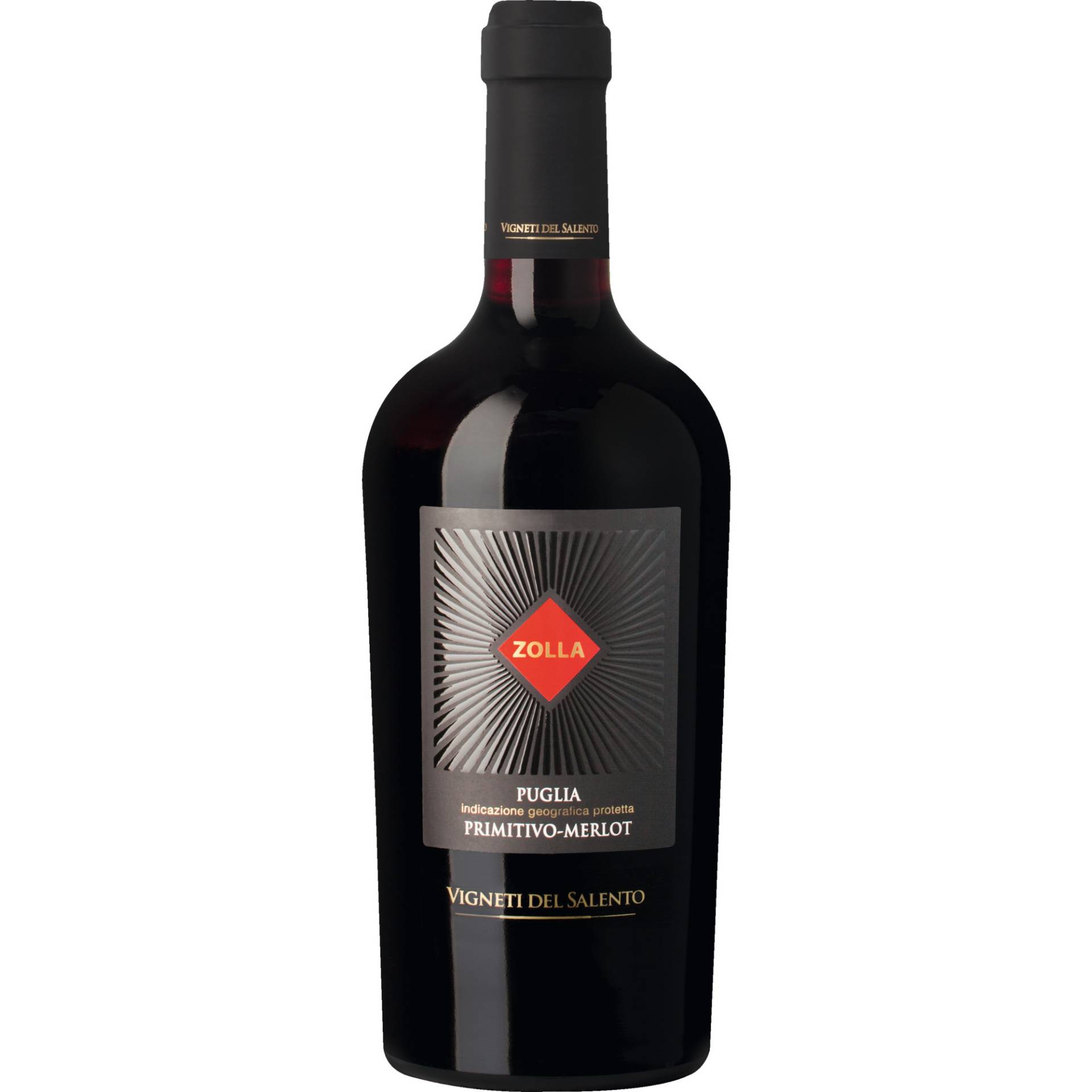 Zolla Primitivo-Merlot, Puglia IGP, Apulien, 2023, Rotwein von Vigneti del Salento s.r.l. - Manduria (TA) - Italia