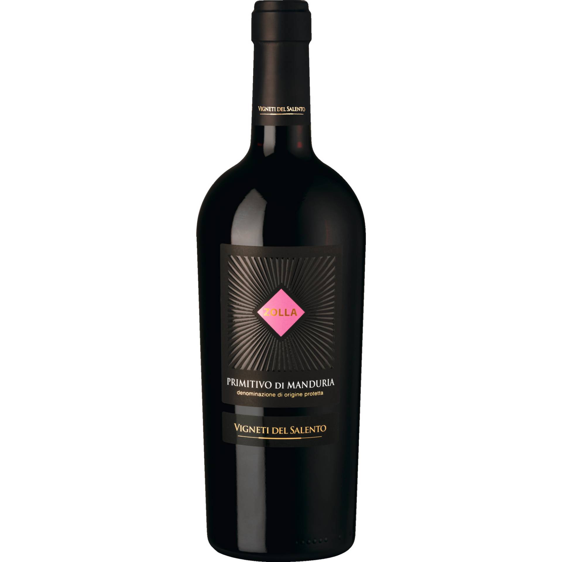 Zolla Primitivo di Manduria, Primitivo di Manduria DOC, Apulien, 2021, Rotwein von Vigneti del Salento s.r.l. - Manduria (TA) - Italia