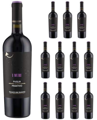 Primitivo Puglia I Muri IGP 2023 (12 Fl x 0.75 L) V.Salento von Vigneti del Salento