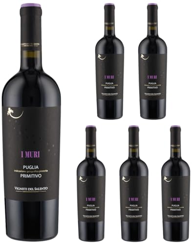 Primitivo Puglia I Muri IGP 2023 (6 Fl x 0.75 L) V.Salento von Vigneti del Salento