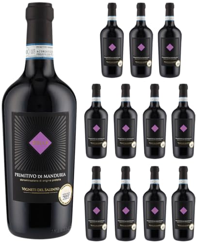 Primitivo di Manduria Zolla DOP 2021 (12 x 0.75l)+ Dropstop von Vigneti del Salento