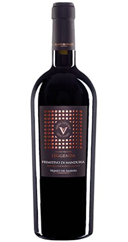 Vigneti del Salento Vigne Vecchie Leggenda Primitivo di Manduria 2021 | Rotwein | Apulien – Italien | 1 x 0,75 Liter von Vigneti del Salento