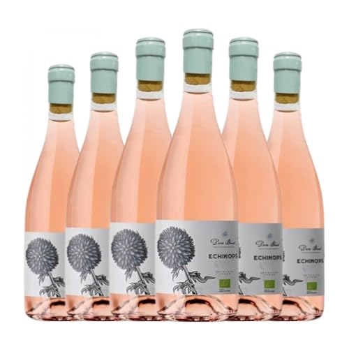 Vignobles Dom Brial Echinops Rose Vin de Pays Côtes Catalanes Jung 75 cl Rosé-Wein (Karton mit 6 Flaschen von 75 cl) von Vignobles Dom Brial