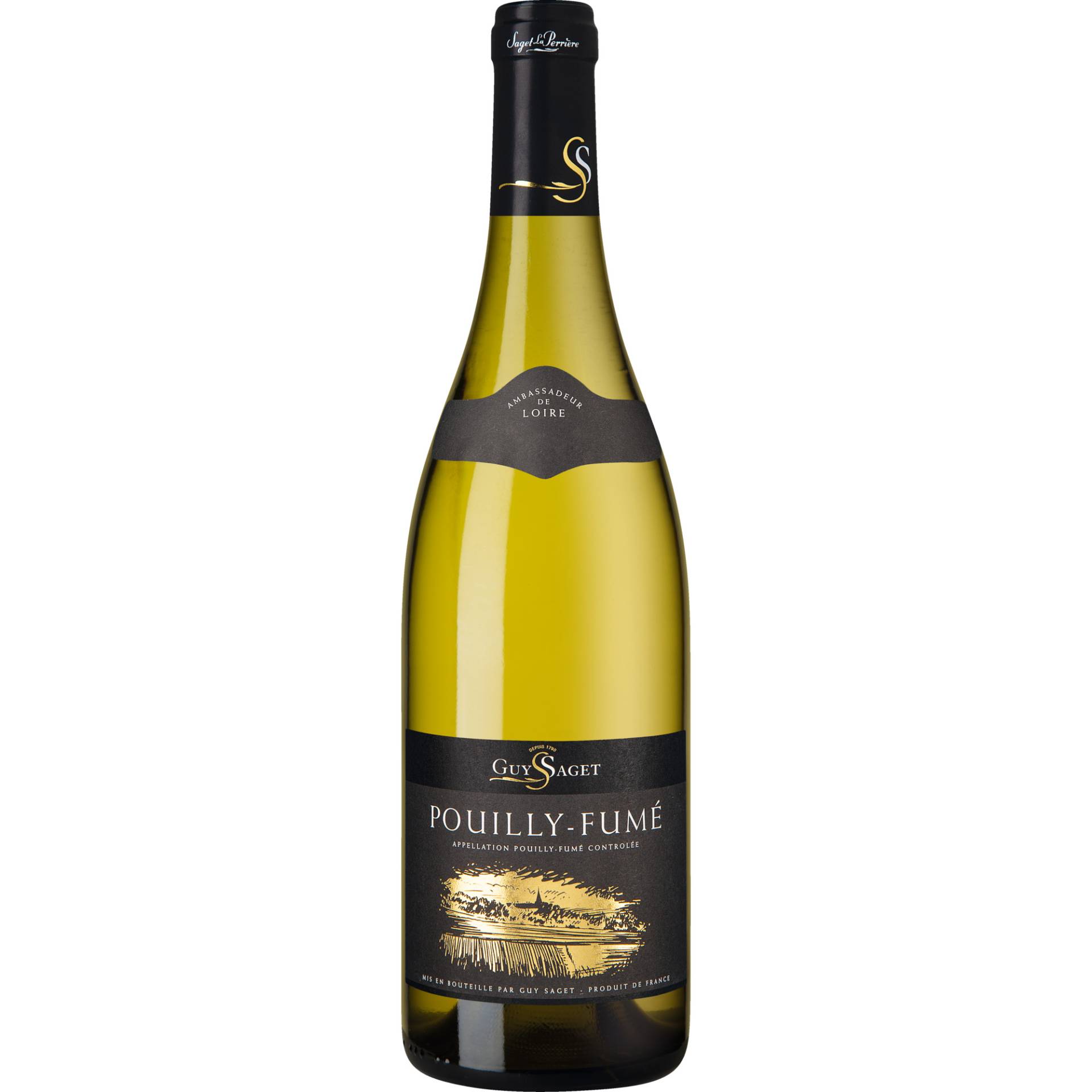 Guy Saget Pouilly Fumé, Pouilly Fumé AC, Loire, 2022, Weißwein von Vignobles Guy Saget,58150,Pouilly sur Loire,Frankreich