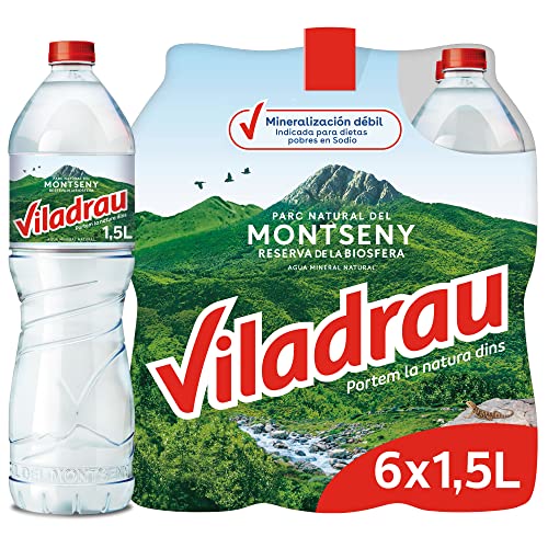 Viladrau Aqua Mineral Natural Wasserflasche, 6 x 1,50 l von Viladrau