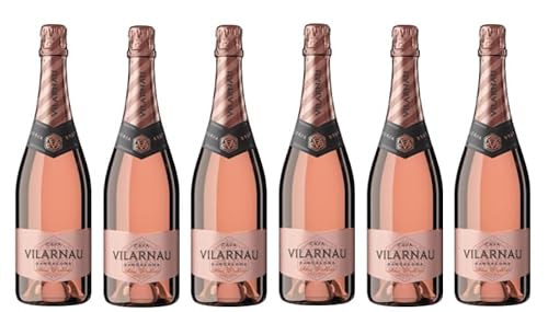 6x 0,75l - Vilarnau - Rosé Delicat - Cava D.O.P. - Spanien - Rosé-Schaumwein brut von Vilarnau