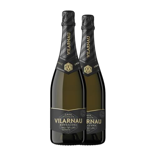 Vilarnau Brut Natur Cava Reserve Magnum-Flasche 1,5 L Weißer Sekt (Karton mit 2 Magnum-Flasche von 1,5 L) von Vilarnau