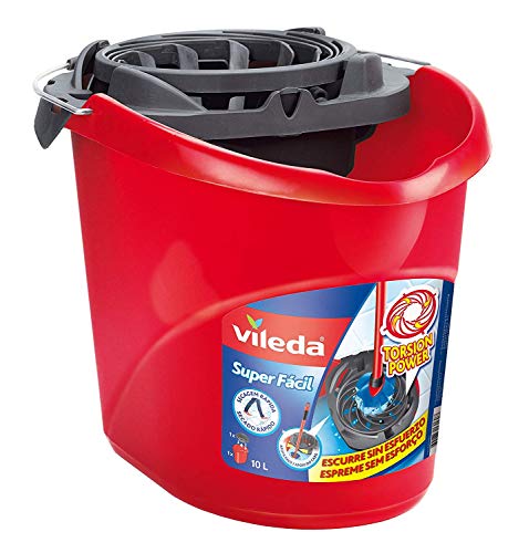 Vileda Super Easy Torsion Wringer Power Mop Eimer rot SuperMocio von Vileda