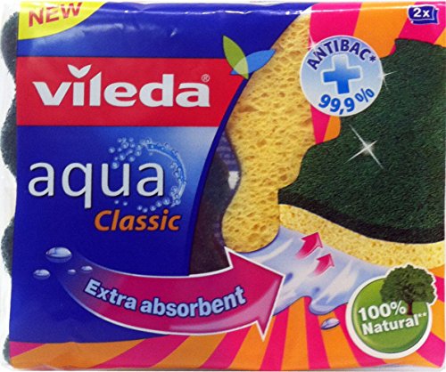 24 x Vileda Schleifschwamm Aqua Classic Super Saugfähig 2 Stück von Vileda