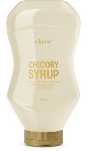 Vilgain Chicorée Sirup | Natürlicher Süßstoff mit Ballaststoffen & Wenig Zucker | Chicoréedicksaft Kalorienarm & Diabetikerfreundlich | 69% Ballaststoffe (700g, Chicorée) von Vilgain