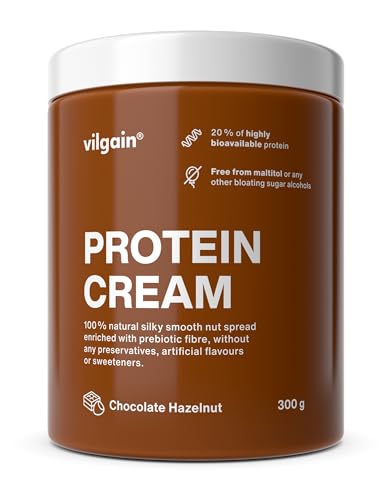 Vilgain Protein Cream ⁠–⁠ 20% hochwertiges Eiweiß, supercremige Konsistenz, hoher Nussanteil, ohne Maltitol von Vilgain