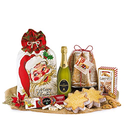 Villa Guelfa Geschenkbox "Santa Claus pandoro", Weihnachtsmann mit Spezialität Gastronomie Weihnachten Gourmet von Villa Guelfa