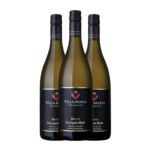 Villa Maria Sauvignon Weiß Marlborough Reserve 75 cl Weißwein (Karton mit 3 Flaschen von 75 cl) von Villa Maria