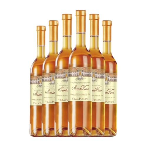 Liköre Villa Puccini Santo Liquoroso Schwarzer Malvasier y Trebbiano Toscana Medium Flasche 50 cl (Karton mit 6 Medium Flasche von 50 cl) von Villa Puccini