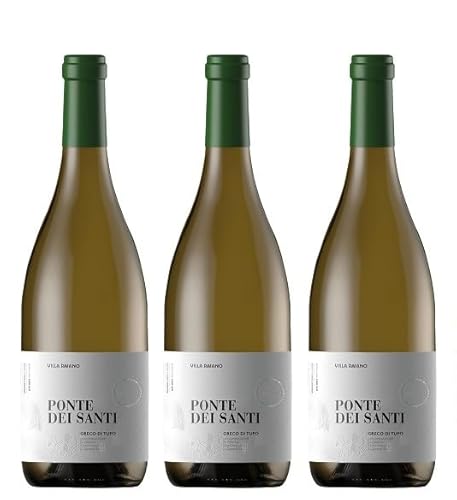 3x 0,75l - 2022er - Villa Raiano - Ponte dei Sani - Greco di Tufo D.O.C.G. - Kampanien - Italien - Weißwein trocken von Villa Raiano