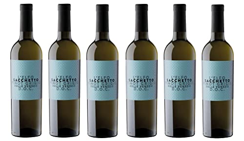 6x 0,75l - 2023er - Sacchetto - L'Elfo - Pinot Grigio delle Venezie I.G.P. - Veneto - Italien - Weißwein trocken von Villa Santa Flavia