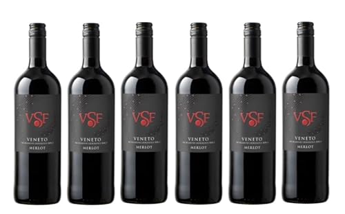 6x 1,0l - Villa Santa Flavia - Merlot - LITER - Veneto I.G.P. - Italien - Rotwein trocken von Villa Santa Flavia