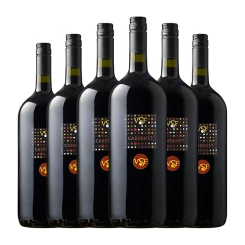 Villa Santa Flavia Cabernet Sauvignon Venezia Magnum-Flasche 1,5 L Rotwein (Karton mit 6 Magnum-Flasche von 1,5 L) von Villa Santa Flavia