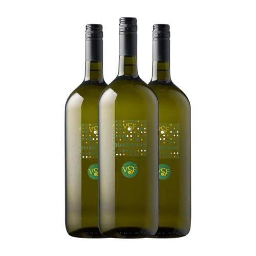 Villa Santa Flavia Chardonnay Venezia Magnum-Flasche 1,5 L Weißwein (Karton mit 3 Magnum-Flasche von 1,5 L) von Villa Santa Flavia