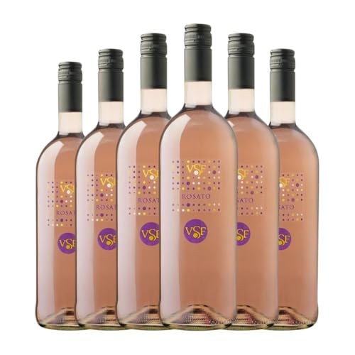 Villa Santa Flavia Rosato Venezia 1 L Rosé-Wein (Karton mit 6 Flaschen von 1 L) von Villa Santa Flavia