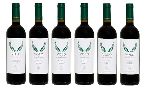 6x 0,75l - 2021er - Villa Santo Stefano - Volo - Rosso - Toscana I.G.P. - Italien - Rotwein trocken von Villa Santo Stefano