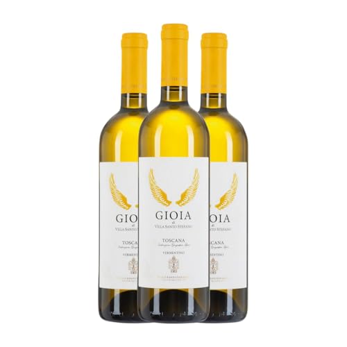 Villa Santo Stefano Gioia Vermentino Toscana 75 cl Weißwein (Karton mit 3 Flaschen von 75 cl) von Villa Santo Stefano