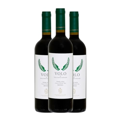 Villa Santo Stefano Volo Toscana 75 cl Rotwein (Karton mit 3 Flaschen von 75 cl) von Villa Santo Stefano