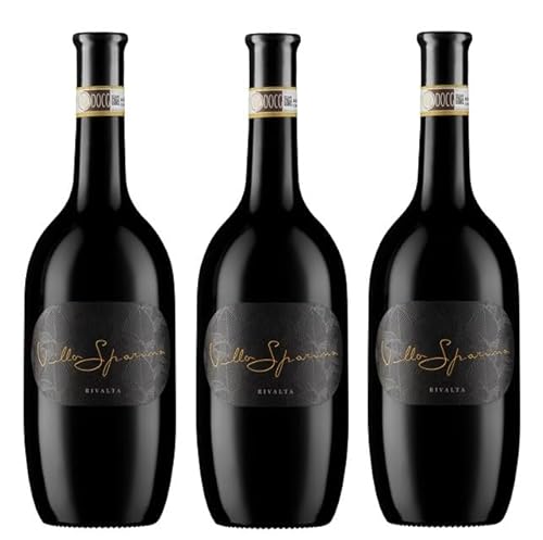 3x 0,75l - 2016er - Villa Sparina - Rivalta - Barbera del Monferrato Superiore D.O.C.G. - Piemonte - Italien - Rotwein trocken von Villa Sparina