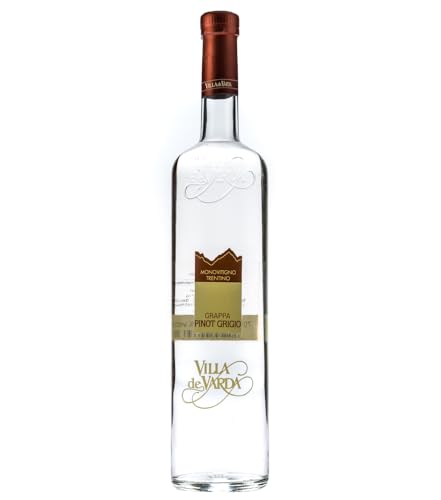 Villa de Varda Grappa Pinot Grigio Monovitigno aus dem Trentino / 40% Vol. / 0,7 Liter-Flasche von Villa de Varda