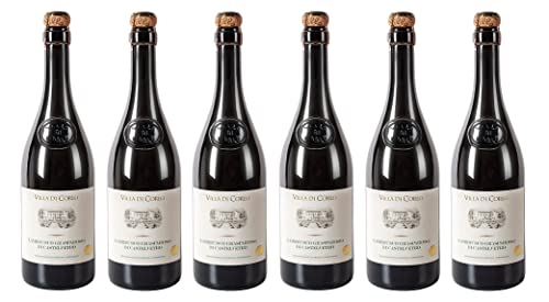 6x 0,75l - 2023er - Villa di Corlo - Lambrusco Grasparossa di Castelvetro D.O.P. - secco - Emilia-Romagna - Italien - roter Perlwein trocken von Villa di Corlo