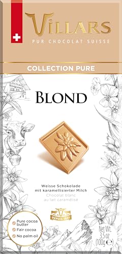 Villars Collection Pure Blond Weisse Schokolade mit karamellisierter Milch 100g von Villars