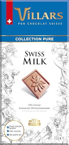 Villars Collection Pure Swiss Milk Schweizer Milchschokolade 100g von Villars