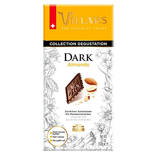 Villars - Dark & Almonds Chocolate Bar - 100g von Villars