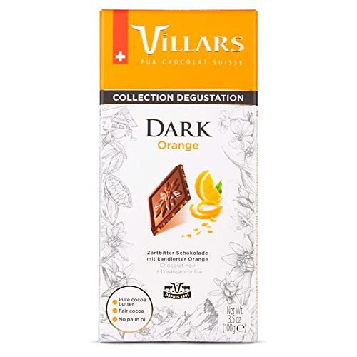 Villars - Dark & Orange Chocolate Bar - 100g von Villars