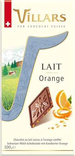 Villars - Milk & Orange Chocolate Bar - 100g von Villars