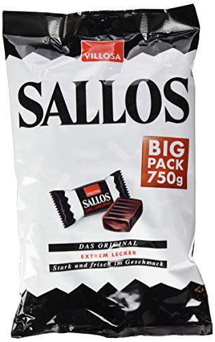 SALLOS – das Original! Die Kombination aus leckerem Lakritz und würzigen Kräutern - eckig, würzig, einzigartig - 10er Pack (10x 750 g) von SALLOS