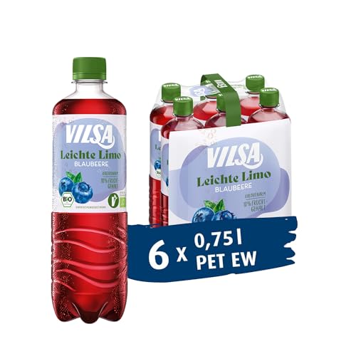 VILSA Leichte Bio Limo Blaubeere, 6 x 0,75 l PET von Vilsa