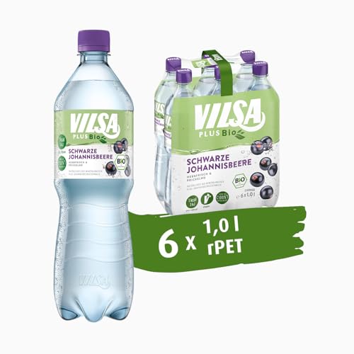 VILSA PLUS Bio Schwarze Johannisbeere, 6 x 1,00 l rPET von Vilsa