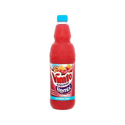 Vimto Remix Himbeere, Orange & Maracuja Squash 1L (Packung mit 4) von Vimto