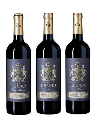 3x 0,75l - 2014er - Viña Bujanda - Gran Reserva - Rioja D.O.Ca. - Spanien - Rotwein trocken von Viña Bujanda