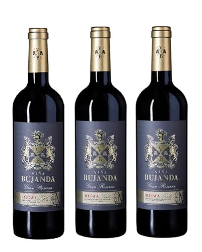 3x 0,75l - 2015er - Viña Bujanda - Gran Reserva - Rioja D.O.Ca. - Spanien - Rotwein trocken von Viña Bujanda