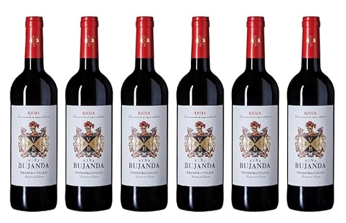 6x 0,75l - 2023er - Viña Bujanda - Tempranillo - Tinto Joven - Rioja D.O.Ca. - Spanien - Rotwein trocken von Viña Bujanda