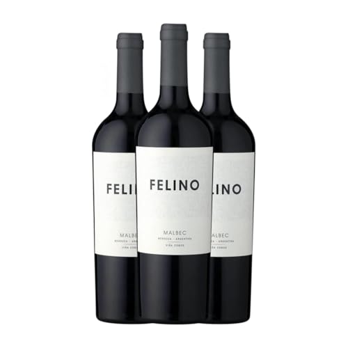 Vina Cobos Felino Malbec Mendoza 75 cl Rotwein (Karton mit 3 Flaschen von 75 cl) von Vina Cobos